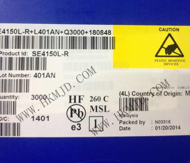 RF IC《SE4150L》 SiGe RF 接收器 GPS 1575.42MHz PCB，表面貼裝