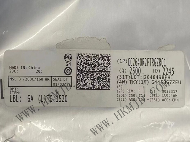 藍牙低功耗應用 CC2640R2FTRGZRQ1 具有 128kB 閃存的 SimpleLink? 32 位無線MCU