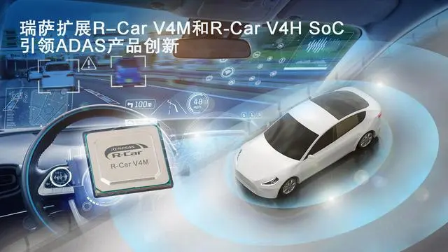 瑞薩推出高能效第四代R-Car車用SoC—R-Car V4M系列，引領(lǐng)ADAS產(chǎn)品創(chuàng)新