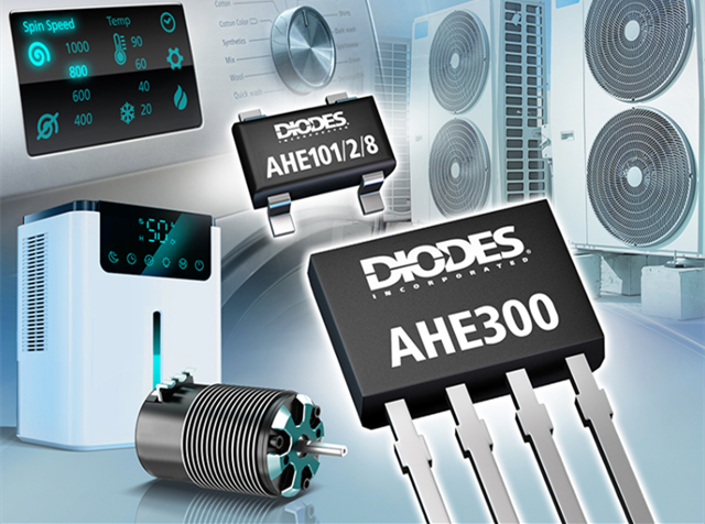 Diodes 公司推出先進的銻化銦霍爾器件傳感器，適用于旋轉和電流檢測產(chǎn)品應用